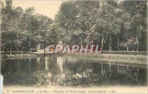 Old Postcard Rambouillet the decision of the Island Garden Park to view Laiterie