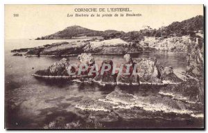 Old Postcard Corniche Esterel Rocks Pointe of Baumette