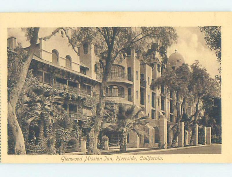 Unused 1920's INN MOTEL Riverside - Los Angeles California CA c6033