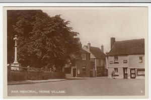 Kent; War Memorial, Herne Bay 6 RP PPC, Unused, c 1930's