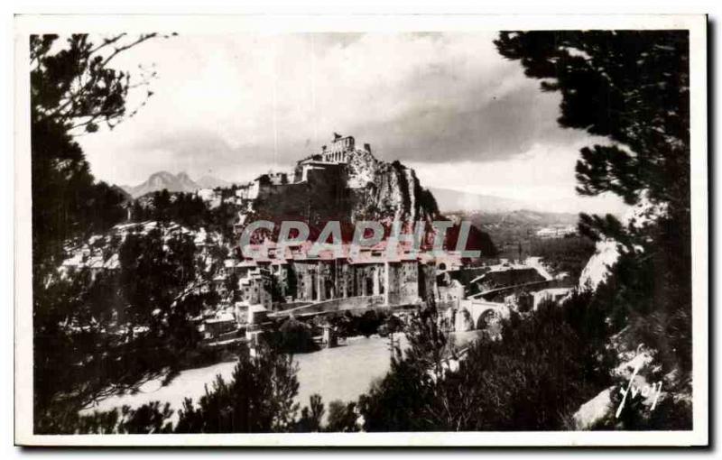 Old Postcard Sisteron The Durance and the citadel