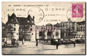 Dieppe Old Postcard The tourettes and theater
