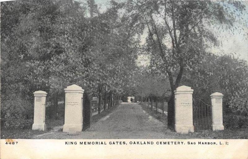 New York Sag Harbor  Oakland Cemetery  King Memorial Gates