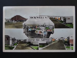 Lancashire FLEETWOOD Ockwell's Caravan Park 5 Image Multiview c1963 RP Postcard