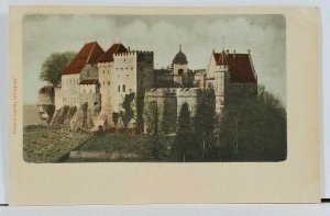 Austria or Switzerland Castle Church Fortress c1900 Postcard G2