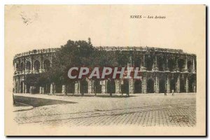 Old Postcard Nimes Les Arenes