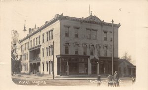 H64/ Bellefontaine Ohio RPPC Postcard 1913 Hotel Ingalls Building