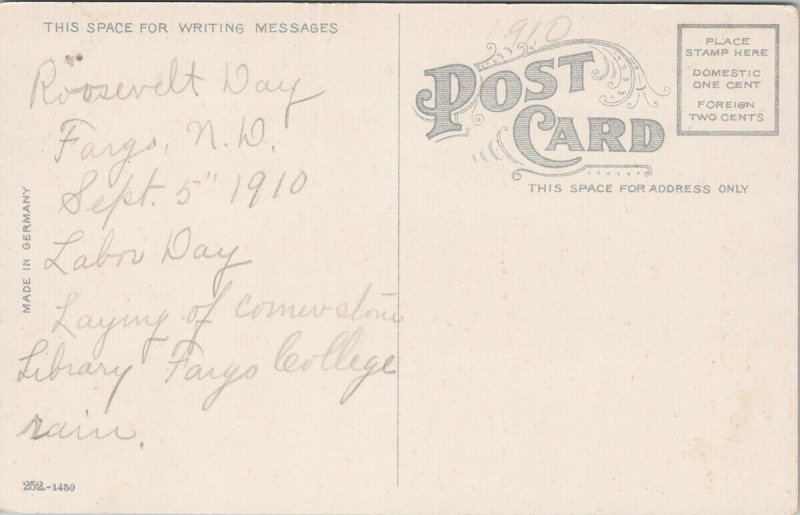 Roosevelt Cabin Bismark ND North Dakota c1910 Postcard G2