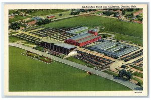 c1940's Ak-Sar-Ben Field and Coliseum Omaha Nebraska NE Posted Postcard