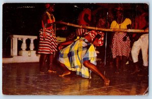 Trinidad and Tobago Postcard Limbo Traditional Folk Dance 1964 Posted Vintage