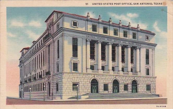 Texas San Antonio Post Office 1940 Curteich