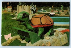 1976 Osage Beach Missouri Postcard Ozark Goofy Golf Slow Pole Miniature Course