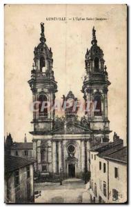 Old Postcard Luneville Eglise Saint Jacques