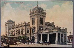 Vintage Postcard 1907-1915 Union Station, Savannah, Georgia (GA)