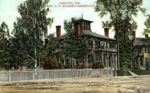 Hon. J. G. Blaine's Residence in Augusta, Maine