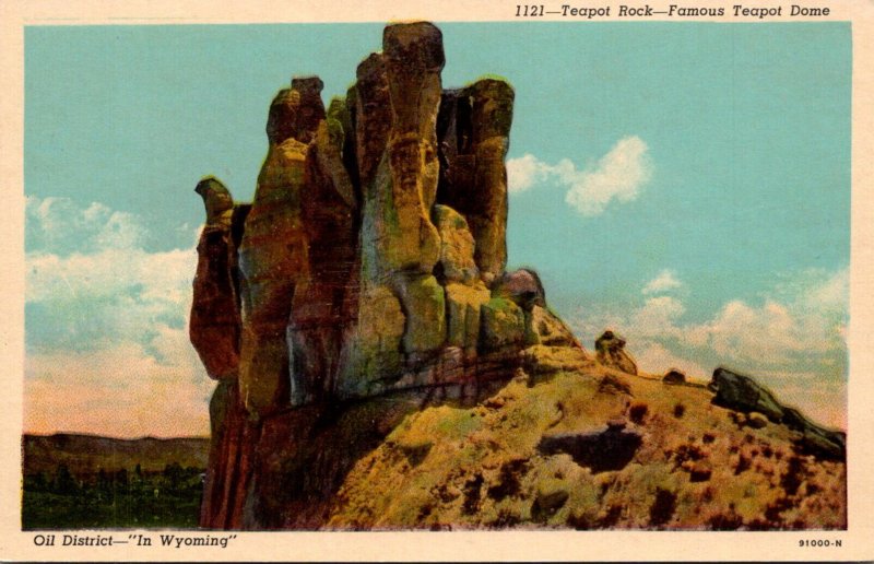 Wyoming Oil District Teapot Rock Famous Taepot Dome