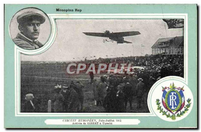 Old Postcard Jet Aviation monoplane Rep Circuit Europeen June July 1911 Arriv...