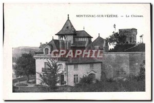 Old Postcard Montignac Sur Vezere Le Chateau