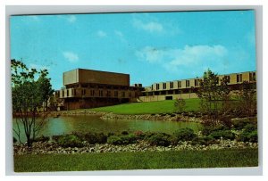 Vintage 1960's Postcard Music Building University of Michigan Ann Arbor Michigan