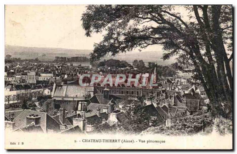 Old Postcard Chateau Thierry (Aisne) Picturesque view