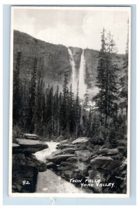 Vintage Twin Falls Yoho Valley Postcard P129E