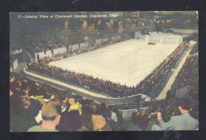 CINCINNATI OHIO CINCINNATI GARDEN STADIUM INTERIOR VINTAGE POSTCARD