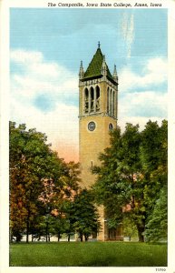 IA - Ames. Iowa State College. Campanile    (damage)