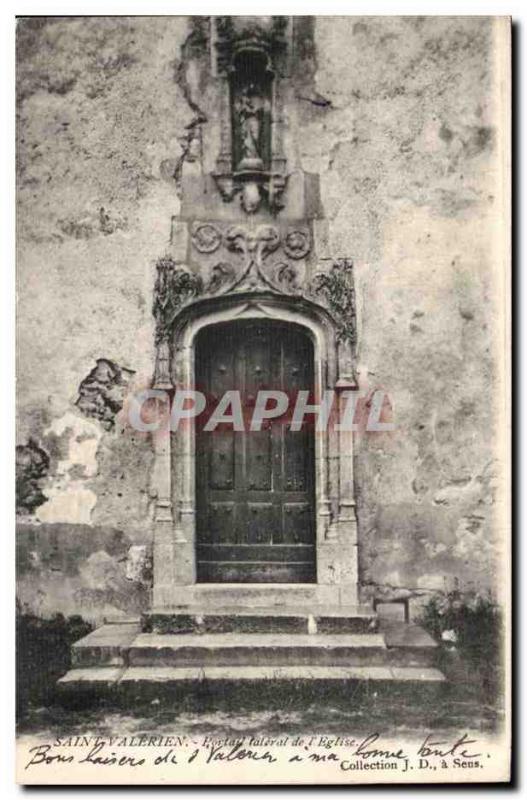 Saint Valerien Old Postcard Portal Side of & # 39eglise