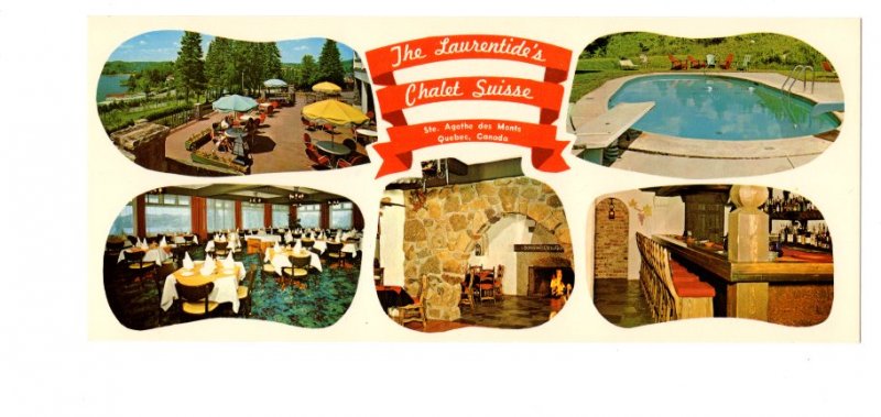 Laurentide's Chalet Swiss, Ste Agatha des Monts, Quebec, Vintage Advertising