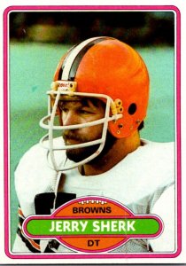 1980 Topps Football Card Jerry Sherk DT Cleveland Browns sun0427