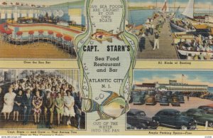 ATLANTIC CITY , New Jersey, 1930-40s; Capt. Starn's Sea Food Restaurant and B...