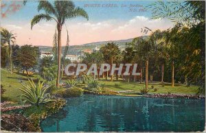 Old Postcard Monte Carlo Gardens