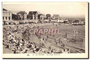 Postcard Old Croisic The Beach Port Lin