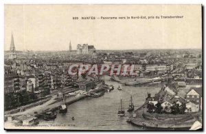 Nantes Old Postcard Panorama to the North East took the ferry