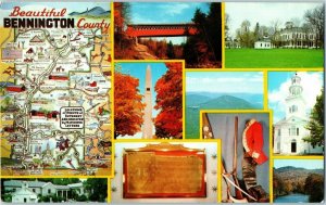 Bennington County Vermont Multi-View Postcard