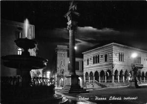 BG3062 udine piazza liberta notturno  CPSM 15x9.5cm italy