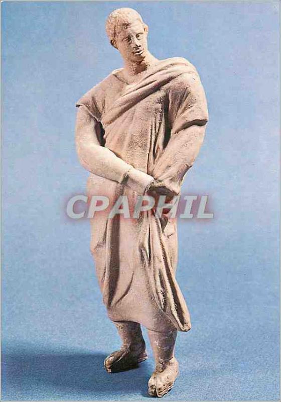 Modern Postcard Paris Louvre Museum Speaker Roman Pottery Myrina late first c...