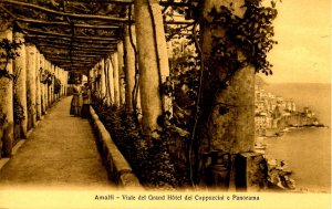 Italy - Amalfi. Walkway at Hotel dei Cappuccini