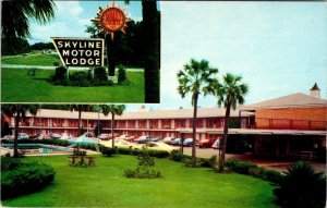 Tallahassee, FL Florida  QUALITY MOTEL SKYLINE~G Medlin Belch ROADSIDE  Postcard