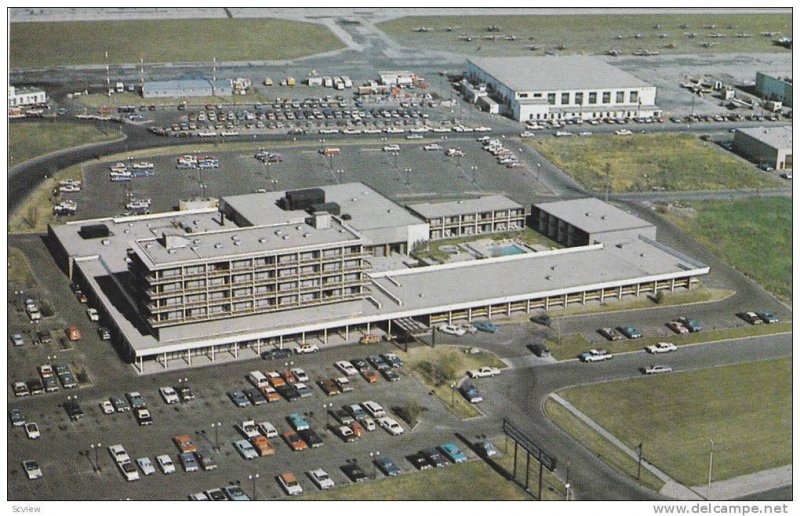 Aerial view of Edmonton Inn , EDMONTON , Alberta, Canada , 40-60s