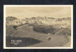 RPPC BADLANDS SOUTH DAKOTA SD DEVIL'S SPEEDWAY VINTAGE REAL PHOTO POSTCARD