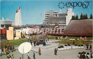 Postcard Modern Expo 67 Canada Exiting View on Notre Dame Island Expo 67