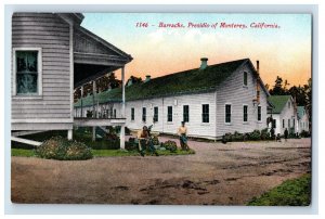 Vintage Barracks Presidio Of Monterey California Original Vintage Postcard P26E