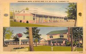 Breezewood motel, coffee shop Florence, South Carolina  
