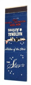 The Star National Airlines Aviation Advertising 20 Strike Matchbook Cover