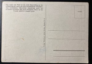 Mint Germany Color Picture Postcard PPC U Boat Sailor With Package