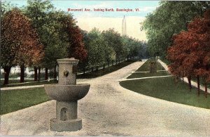 Postcard MONUMENT SCENE Bennington Vermont VT AI4681