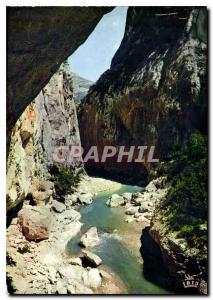 Postcard Modern Verdon Gorge Samson's Corridor of the Baume aux Pigeons