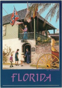 Oldest House In St. Augustine, Florida, Chrome Postcard #2