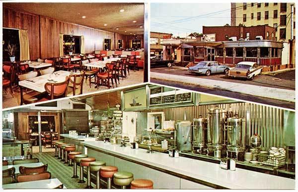 Astoria L.I. NY THe Broadway 46th Street Diner Multi-View Postcard